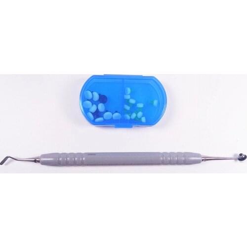 Dental Composite Resin Light Cure Fast Quick Foam Head Tools Pad Handle Stainless Steel Optra Sculpt Set