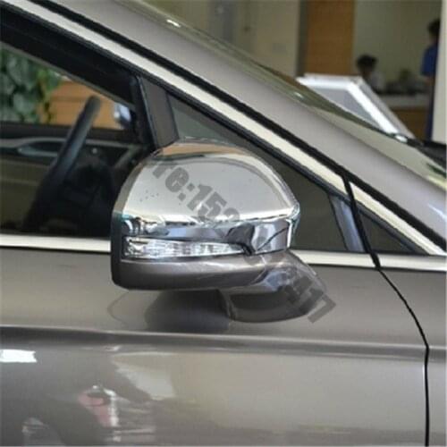 ABS Chrome Rearview mirror cover Trim/Rearview mirror Decoration Car Styling for Ford Mondeo 2013-2020 Car accessories