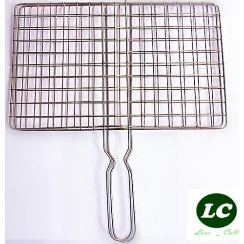 Free shipping BBQ tool Grilled fish caught net clamp barbecue frame racquet subnet clip to the baking dish