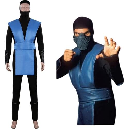 Game Sub Zero Cosplay Kuai Liang/Bi Han Uniform Cosplay Costume Outfits Halloween Carnival Suit