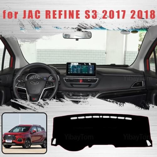 Car Dashboard Cover Dash Mat for JAC REFINE S3 2017 2018 Auto Non-slip Sun Shade Pad Carpet