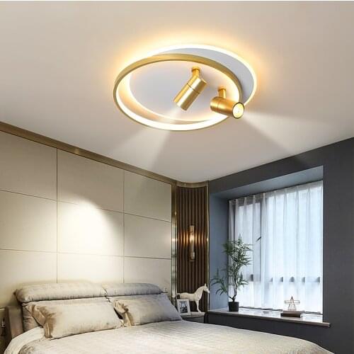 Round Modern Led Ceiling Lights For Living Room Bedroom Study kitchen Spotlight Lamps Dimmable AC90-260V Ceiling Lamp Fixtures