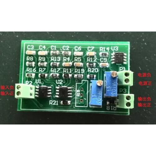 Charge amplifier module single power supply