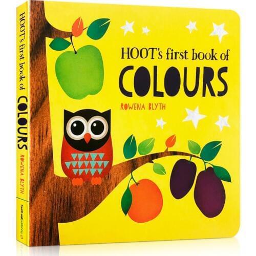 Hoots First Book of Colors Childrens Early Teaching Pictures Cardboard Book Learning Word Cognition Preschool Educational Book