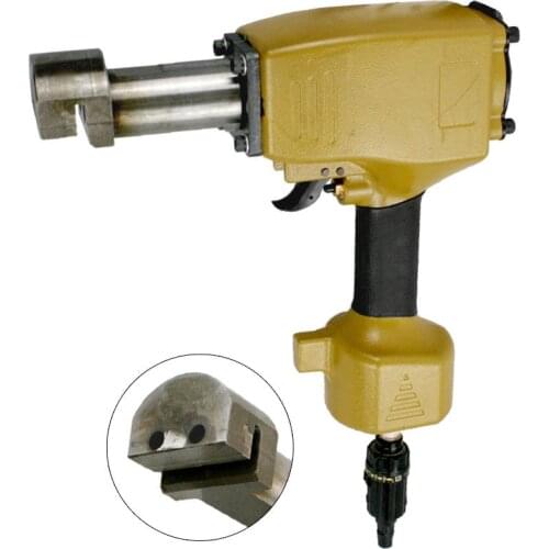 Pneumatic Punch Tool Pneumatic Double Hole Countersunk Head Punch Gun for Cupboard Door Hinge Alloy Hinge