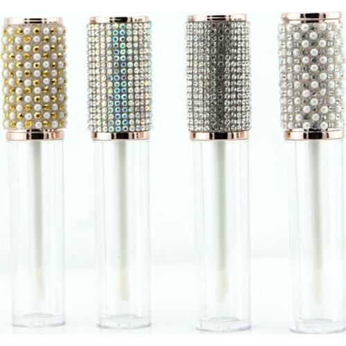 5ml Empty Clear Lip Gloss Tube With Diamond 30pcs