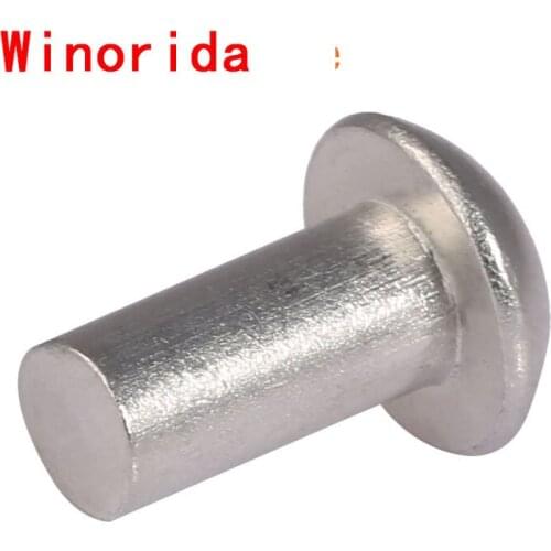 Spot GB867-86 Semi-round Head Aluminum Rivet Solid Rivet Round Cap Percussive Aluminum Rivet M3-M6 100PCS