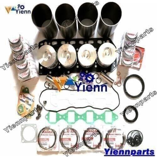 4TNV84T Overhaul Rebuild Kit For Yanmar Mini Excavator Tractor Truck Loader Diesel Engine Marine Generator MODEL 16V