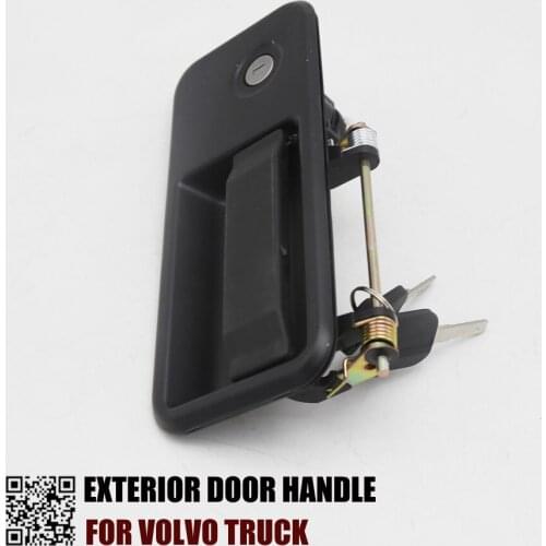 1PC LEFT OUTSIDE DOOR HANDLE FOR VOLVO TRUCK WITH KEY AND LOCK OEM 20398467 20398466