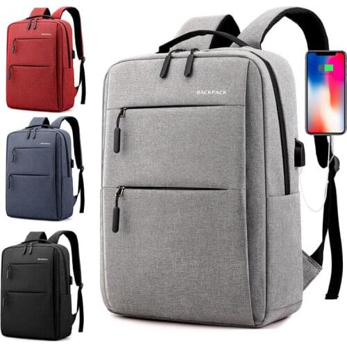 Backpack new simple usb charging backpack men and women casual business bag computer bag backpacks for women backpacks for men