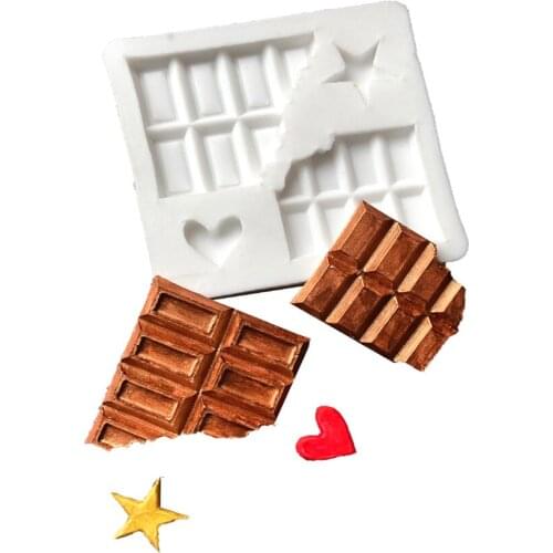 Block Chocolate Silicone Mold Cookies Fondant Cake Molds Candy Pastry Mould Biscuits Baking Cake Decoration Tools