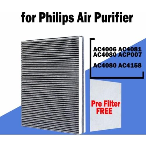 Replacement Hepa and Activated Carbon Composite Filter AC4158 AC4125 for Philips AC4080 AC4081 AC4006 P007 Air Purifier