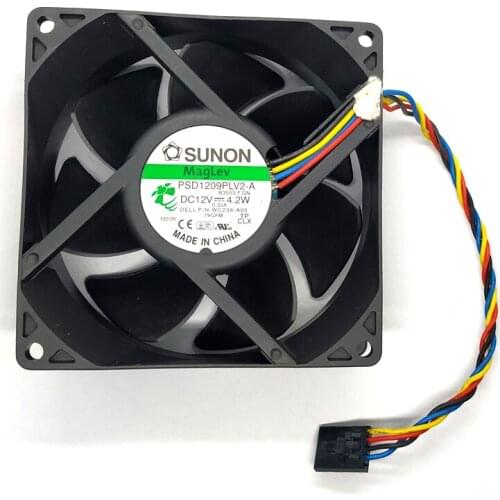SUNON 9032 PSD1209PLV2-A DC 12V 90*90*32MM 9cm 0.35A 4.2W 4-line Server Cooling Fan