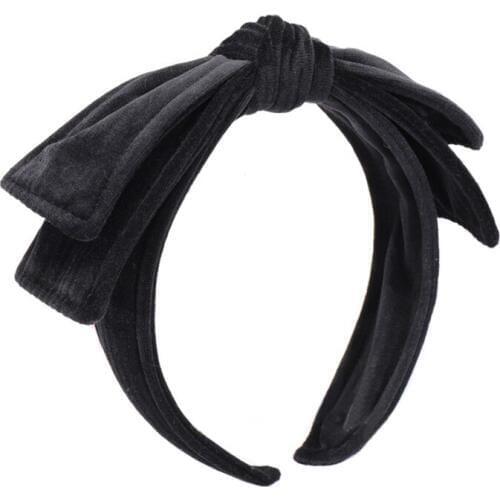 12pcs Vintage Velvet Headband Hair Accessories Bowknot Headband Women Hair Bows Wholesale