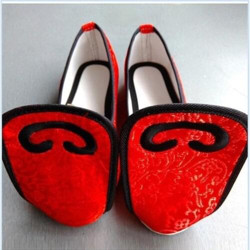 Shoes Womens Alice Toe Shoes Traditional Handmade Melaleuca Bottom Plus Rubber Sole Cloth Shoes Dance Hanfu Shoes