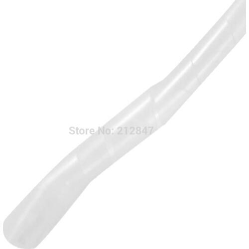 10mm 3_8 OD 32 Feet Length PE Spiral Wire Cable Tube Wrap Clear White