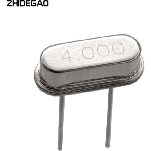 10pcs 4.000M 4.000MHZ 4MHz 4 MHZ Quartz Crystal Resonator Passive Oscillator HC 49S New ZHIDEGAO