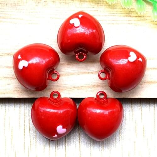 12pcs Hot 2028 new love heart Cartoon bell pet bells dog collar bell size pet jewelry grooming accessories 011002026