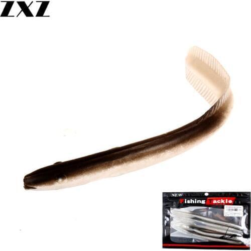 5Pcs/Bag Large Bionic Muddy Lure Sub-bait Soft Bait Sea Fishing Eel Soft Fish Lures Squid Lure Freshwater Eels Fishing Bait Gear