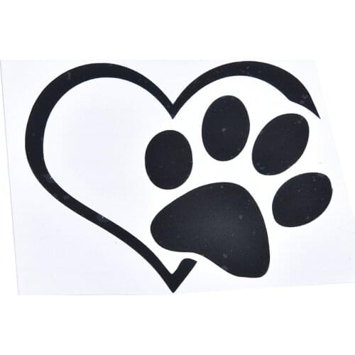 Bumper window adopt bully Heart cat dog Laptop Boat Truck AUTO Bumper Wall Graphic Heart Paw Vinyl Decal car truck sticker