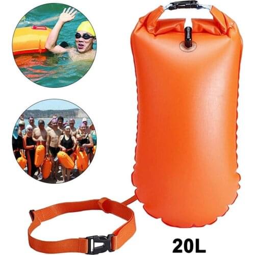 Safety Inflatable Life Saving Water Highly Visible Buoy Float Rescue Throw Bag PVC Swimming Safety Float Air Dry Flotation Bag