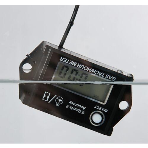 Digital Resettable Waterproof Hour Meter Gasoline Engine Tachometer For Gasoline Engine Meter-ATV UTV Side-by-Side Snowmobile