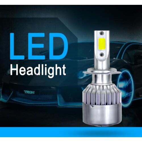 COB H7 C6 1500W 225000LM White Upgrade Headlight KIT 6000K Bulbs White Car Headlight Bulbs Car Lights Car Accessories