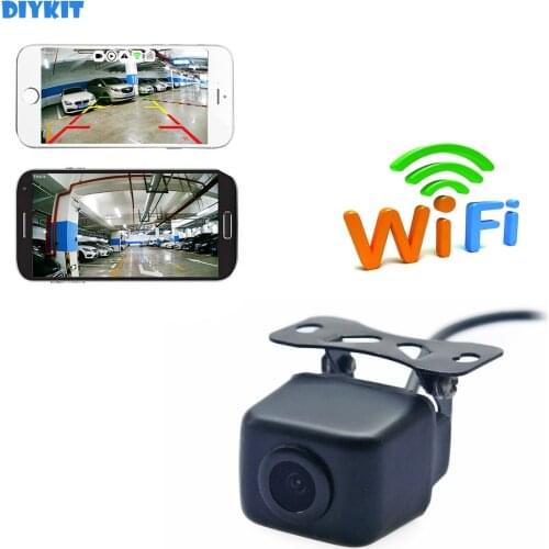 DIYKIT Car Rear View Camera WIFI Reversing Camera Dash Cam Star Night Vision Tachograph Car Charger for iPhone Android Phone