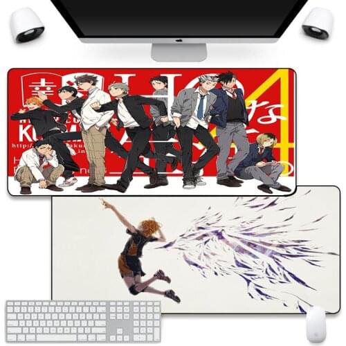 40*90CM Anime Haikyu XXL Long Mouse Pad Comtuper DeskMat Large Mousepad Carpet Gaming Accessoroes Laptop Gamer Keyboard MausMat