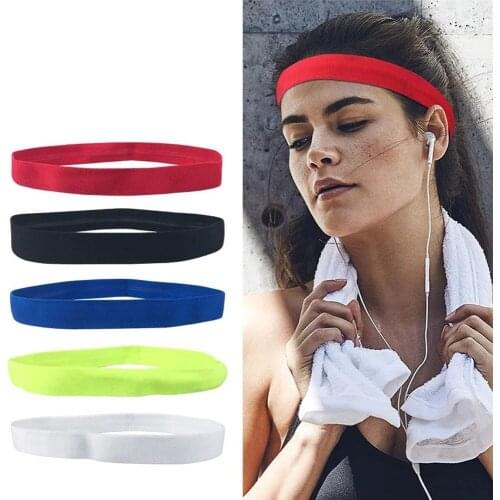Men Women Headband Sport Sweat Hair Bands Forehead Protection Running Fitness Yoga Tenis Elastic Sweatband