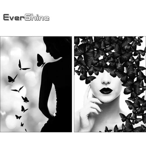 EverShine 5D Diamond Painting Full Square Woman Picture Rhinestones Diamond Embroidery Girl Cross Stitch Sale Mosaic Art Kits