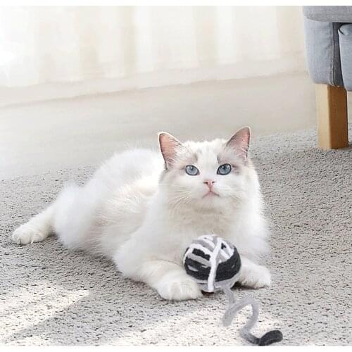 Cat Interactive Toys High-quality Wool Yarns Pet Cat Rolling Ball Toys Kittens Scratch Ball Toys for Solving Boredom Pet 1pcs