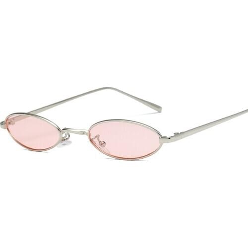 Small Frame Black Shades Round Sunglasses Women Oval Brand Designer Vintage Fashion Pink Sun Glasses Female 2020 New