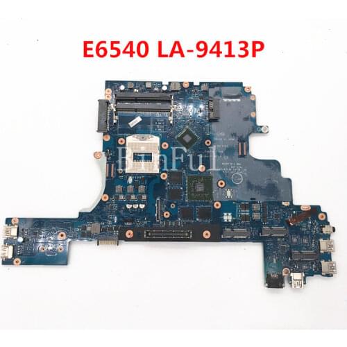 High quality For DELL Latitude E6540 Laptop Motherboard VALA0 LA-9411P PGA947 HD8790M 2GB gpu 100% full Tested