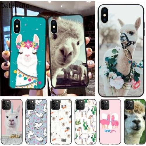 Cute lamas Alpaca animals Luxury Phone Case for iphone 12 pro max 11 pro XS MAX 8 7 6 6S Plus X 5S SE 2020 XR case