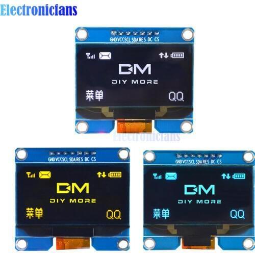 SPD0301 1.54 inch OLED Display Module 7PIN SPI IIC Serial LCD Screen Board GND VCC SCL SDA 1.54'' for Arduino