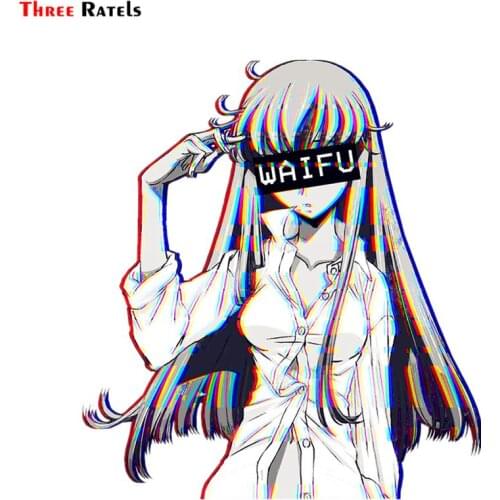 Three Ratels FC455 CC Waifu cartoon 3D Stickers for car 3d anime sex decal