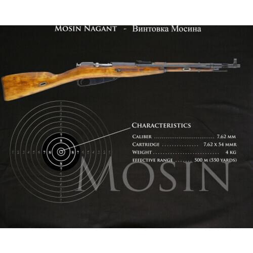 Rare New Black Cotton T-Shirt Mosin Nagant Russain Army Assault Rifle Ak 47Hot 2019 Fashion Black Cotton T-Shirt Custom Tee Shir