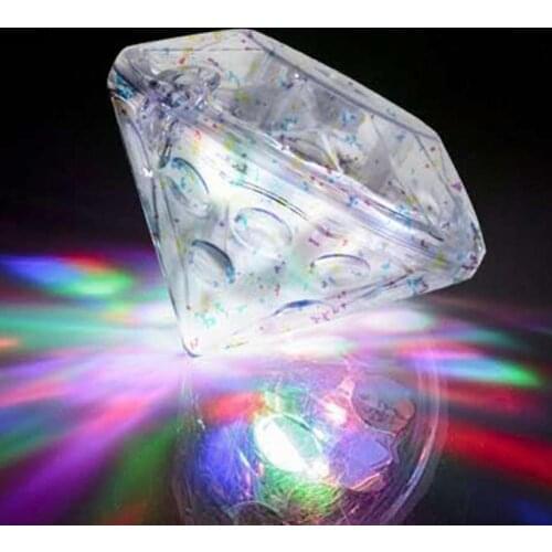 New Diamond Colorful Bathtub Light Underwater Lamp Floating Light LED Projection Luminous Toy Childrens Bathtub Bathing Show