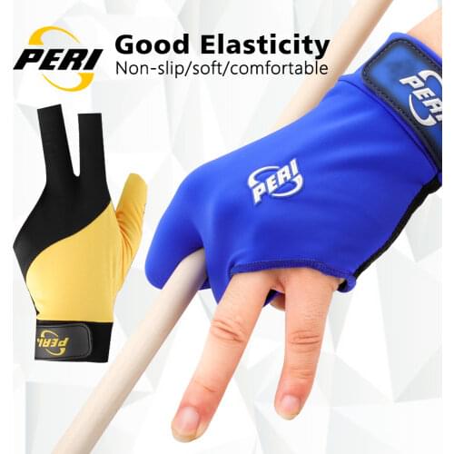 Original PERI Gloves Billiard Pool Cue Comfortable Three-finger Lycra Imported Mitts Non-slip Professional Blilliard Accessories