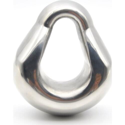 Stainless steel Ball Stretcher Metal Penis pendant Cock lock Ring adult Testicle chastity sex toys for men A335 Drop shipping