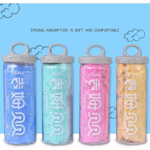 64*43cm Multifunctional Pet Bath Washing Towel Deerskin Suede Towel Deerskin Pet Towel Synthetic Super Absorbent Towel For Pets