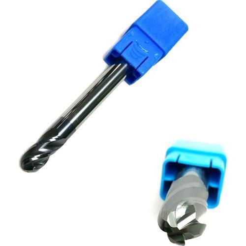 Radius=4MMx16mm 4 Flutes hrc60 Ball nose End Mill solid carbide CNC router bits tools Milling cutter R4*16*D8*75