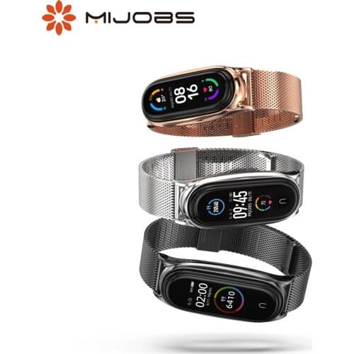 Mi Band 6 Strap for Xiaomi Mi Band 5 Bracelet on Mi Band 4 Metal Wristbands Miband 3 Pulseira Correa NFC Global Version