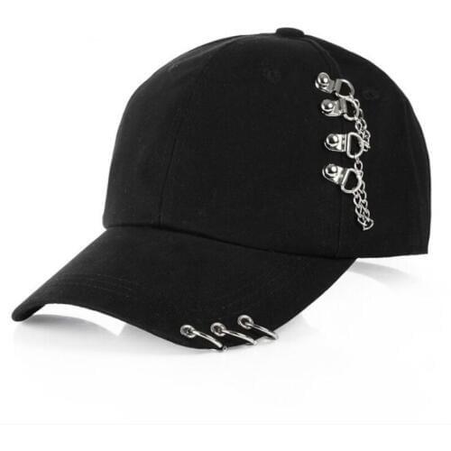 Seioum Adult Casual Solid Adjustable Iron Ring women Baseball Caps Snapback Cap Casquette Hats Fitted Casual Gorras men Hat