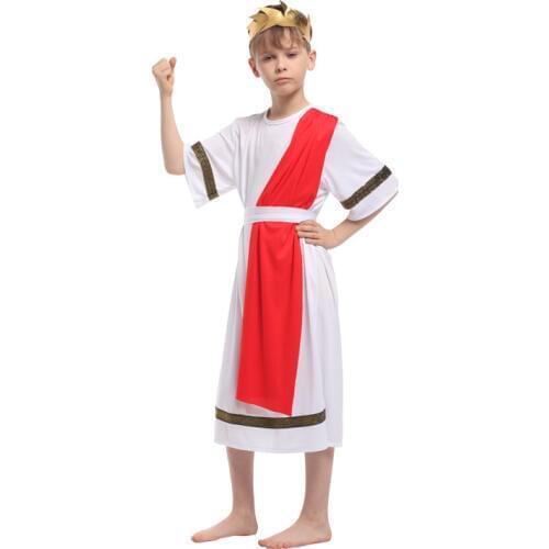 Shanghai Story Kids Roman Centurian Costume Boys Roman Costume Kids For Halloween Carnival Masquerade Party Performance Costumes