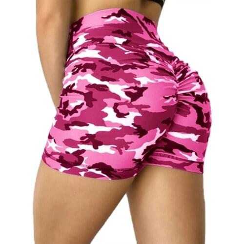 Women Camouflage Shorts Lady Girls Camo Printing High Waist Short Pants Summer Clothing Buttocks Yoga Pants