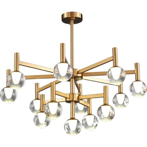 Nordic led living room chandelier simple cafe bar counter chandelier ceiling modern luxury hotel restaurant chandelier lighting