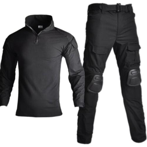 Outdoor Tactical Pants with knee pads Military uniform multicam army combat shirt uniformcamouflage hunter clothes ghillie suit