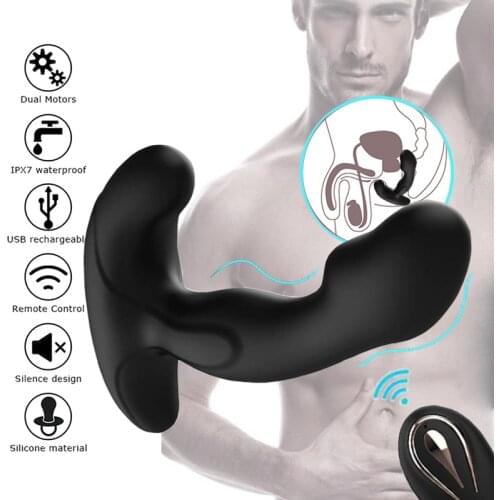 USB Charging Anal Butt Prostate Stimulator Vibrator Gay Sex Toys Male Prostata Massager Dildo Anal Plugs Silicone Wireless